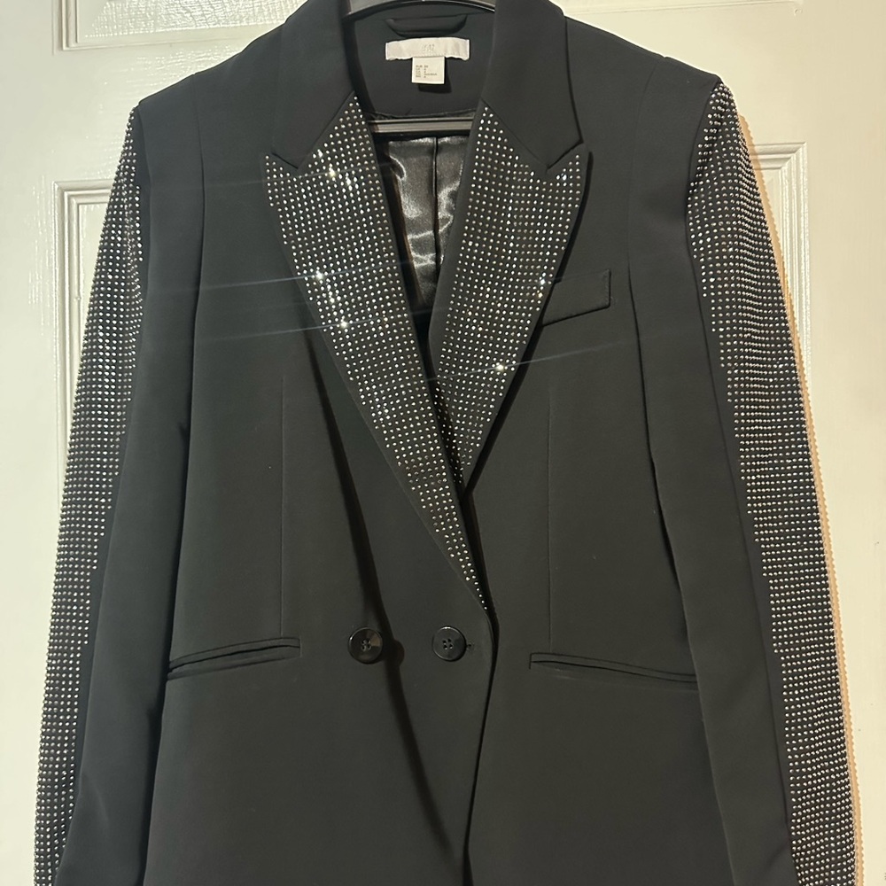 H&M Stud Black Blazer